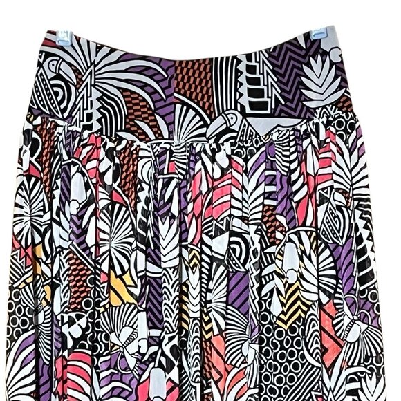 NWT Farm Rio for Anthropologie Tropical Lined Layered Side Zip Maxi Skirt S - Picture 2 of 7